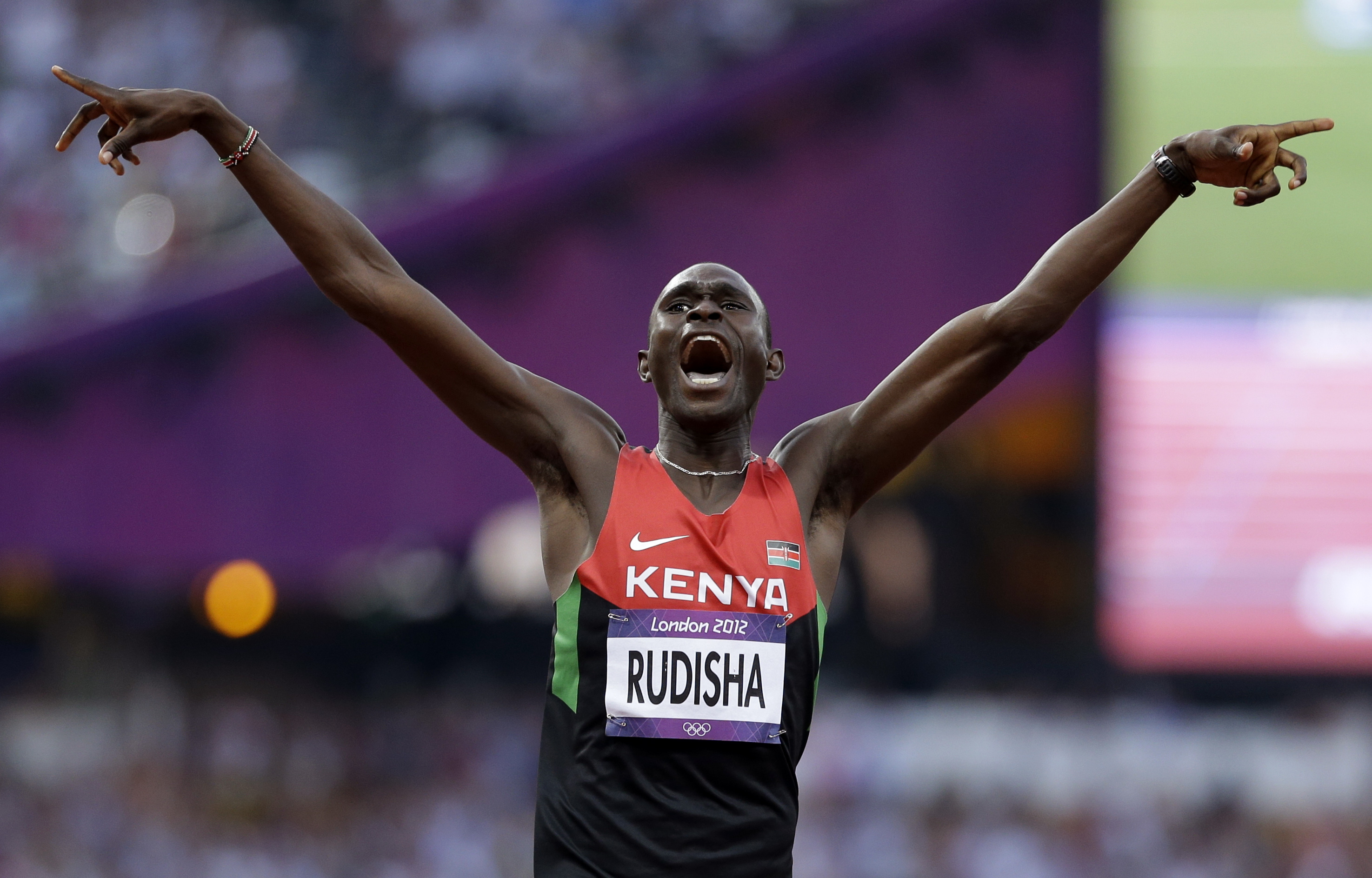 London, Olympiska spelen, Världsrekord, Kenya, David Lekuta Rudisha